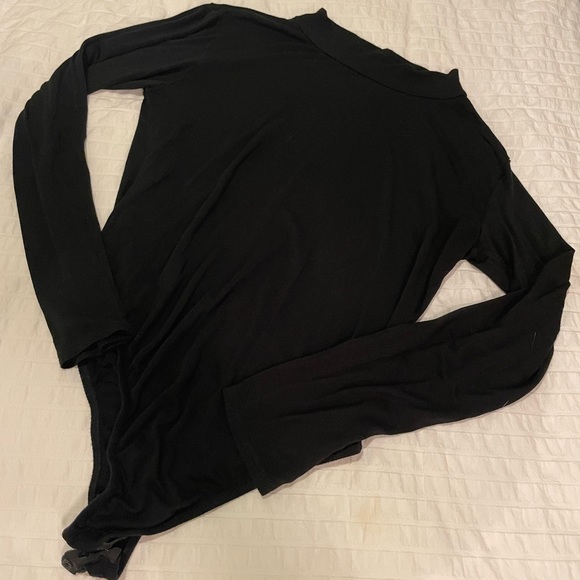 Black Mock Neck Bodysuit - Picture 2 of 2